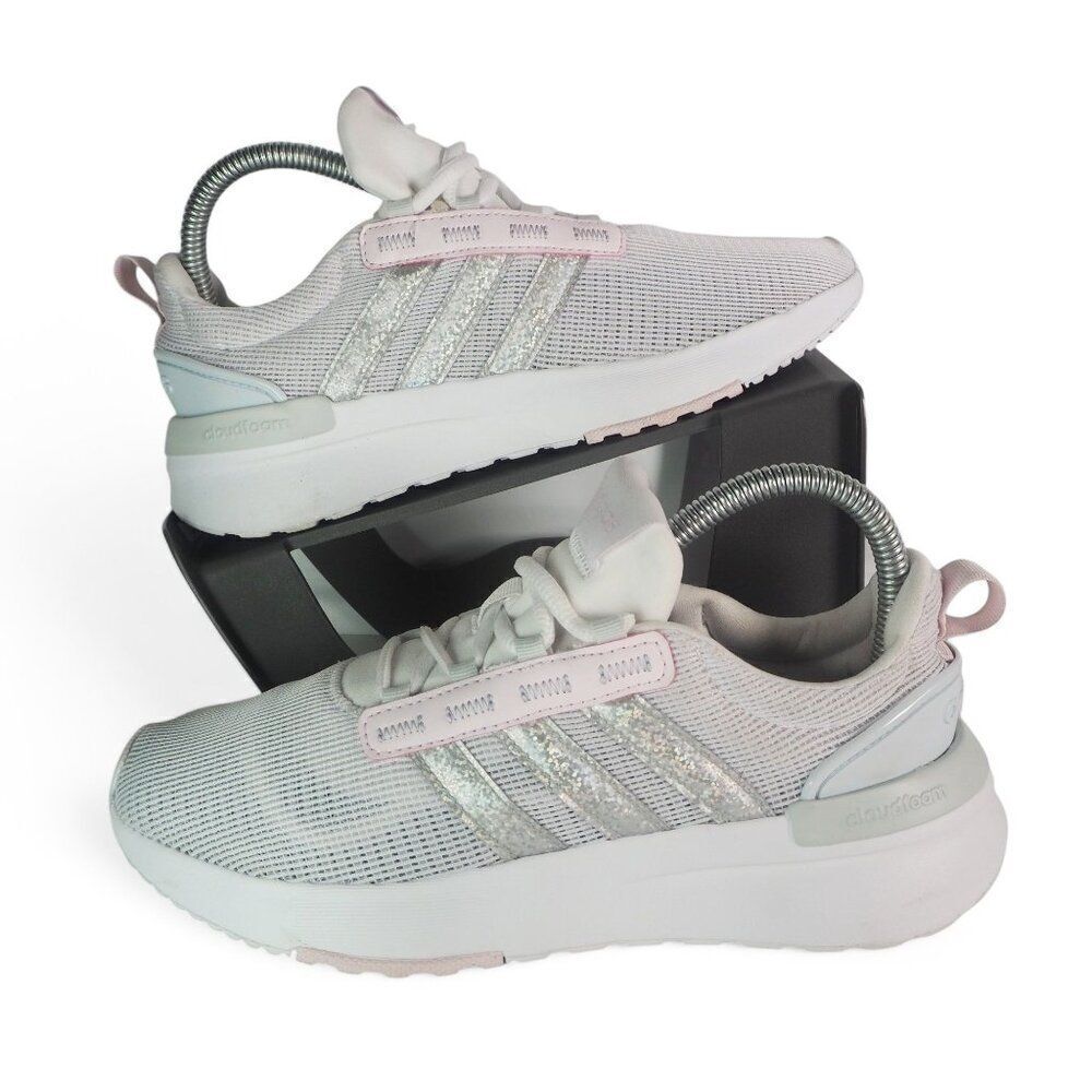 Adidas Racer TR21 J 'White Blue Tint' Sneakers GY6737 Youth 5 Women's 6